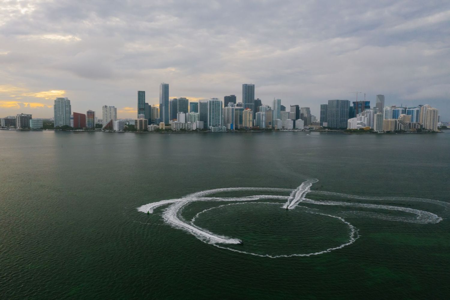 The Miami skyline across Biscayne Bay